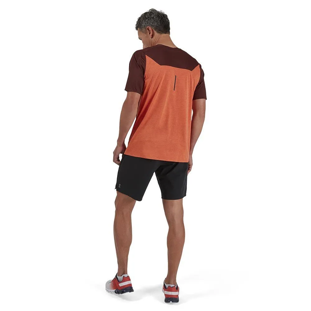 Vêtements de sport On Running Homme | Tee-shirt de course technique On Running Performance-T Mulberry|Spice pour homme | 102.002