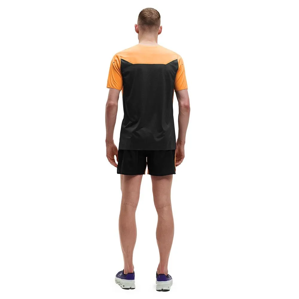 Vêtements de sport On Running Homme | Tee-shirt de running technique haute performance On Running Performance-T Mango | Black po