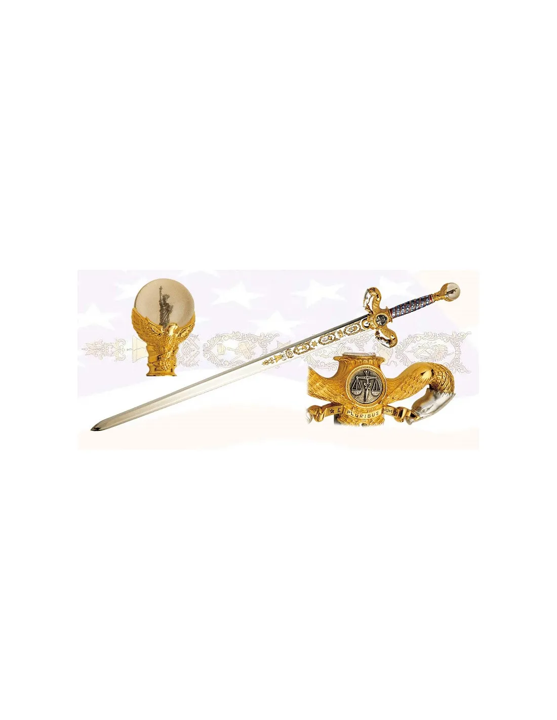 Épée américaine en or ⚔️ Boutique Épées